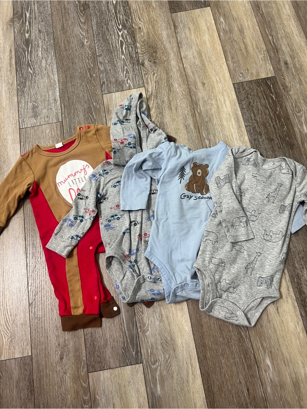 Bundle baby boy long sleeve bodysuits